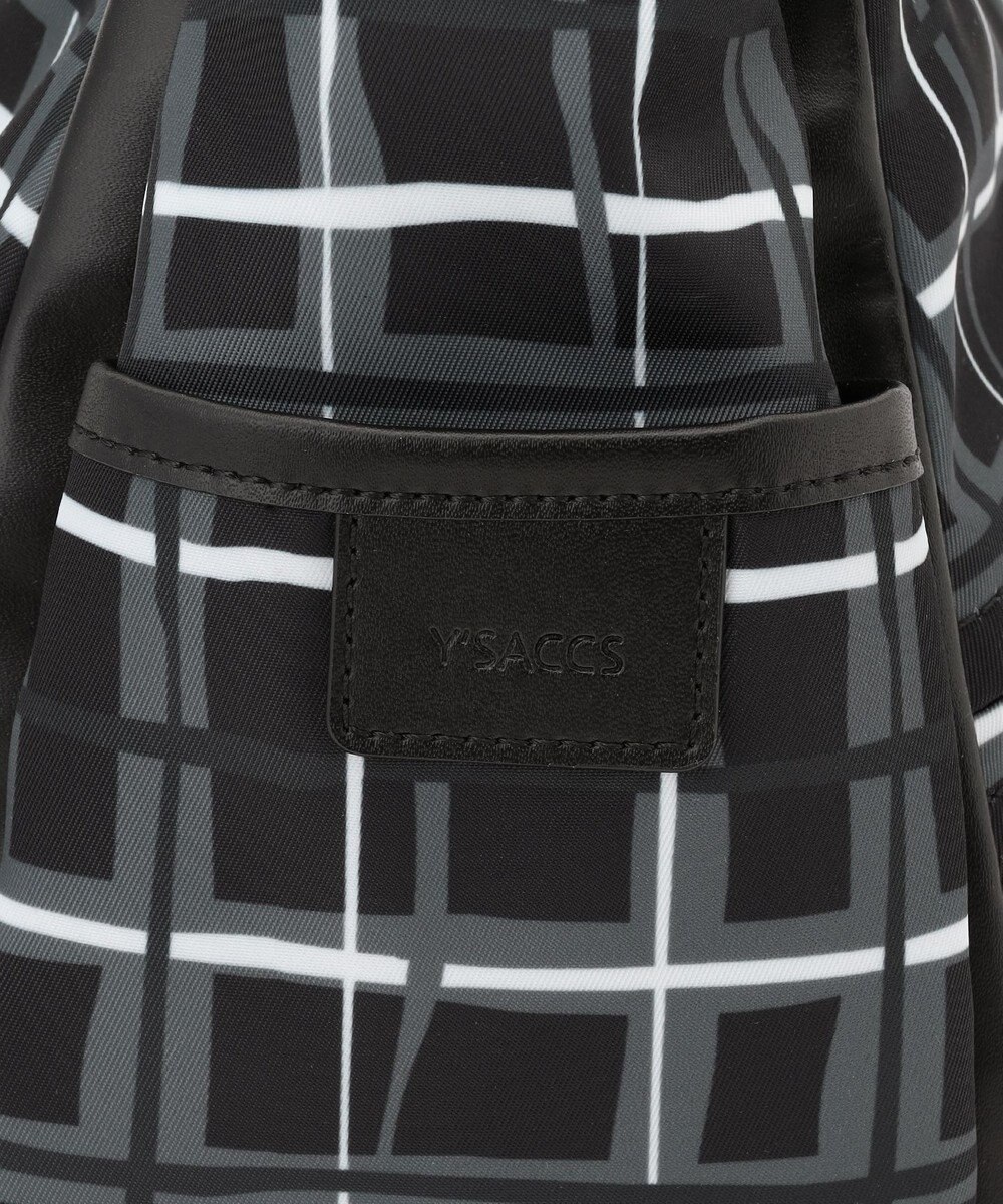Y'SACCS ドローイングチェックショルダーバッグ 
