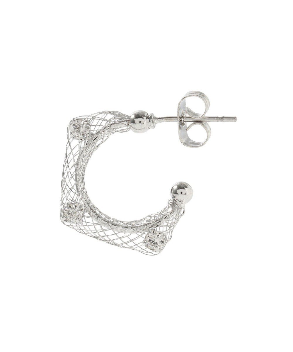 YECCA VECCA メッシュフープピアス 