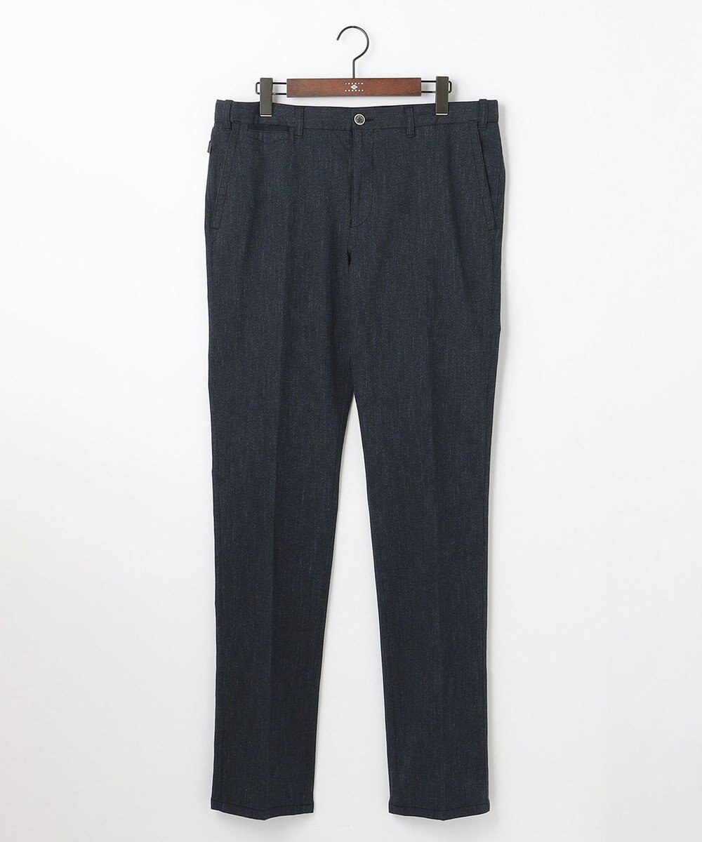 JOSEPH ABBOUD 【キングサイズ・ウエストも伸びる】オーガニックストレッチムリネピケ パンツ 
