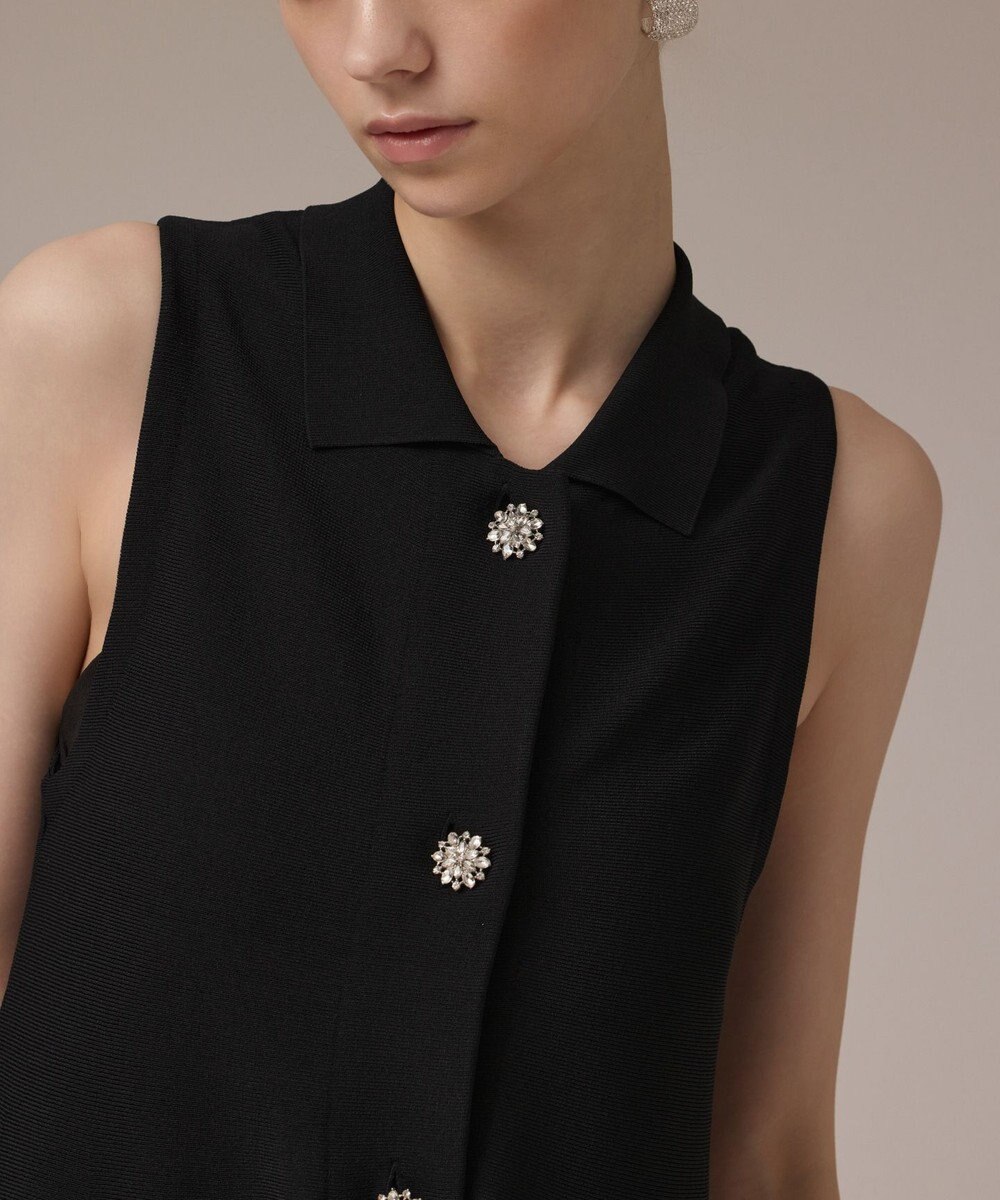 GRACE CONTINENTAL ビジューニットベスト 