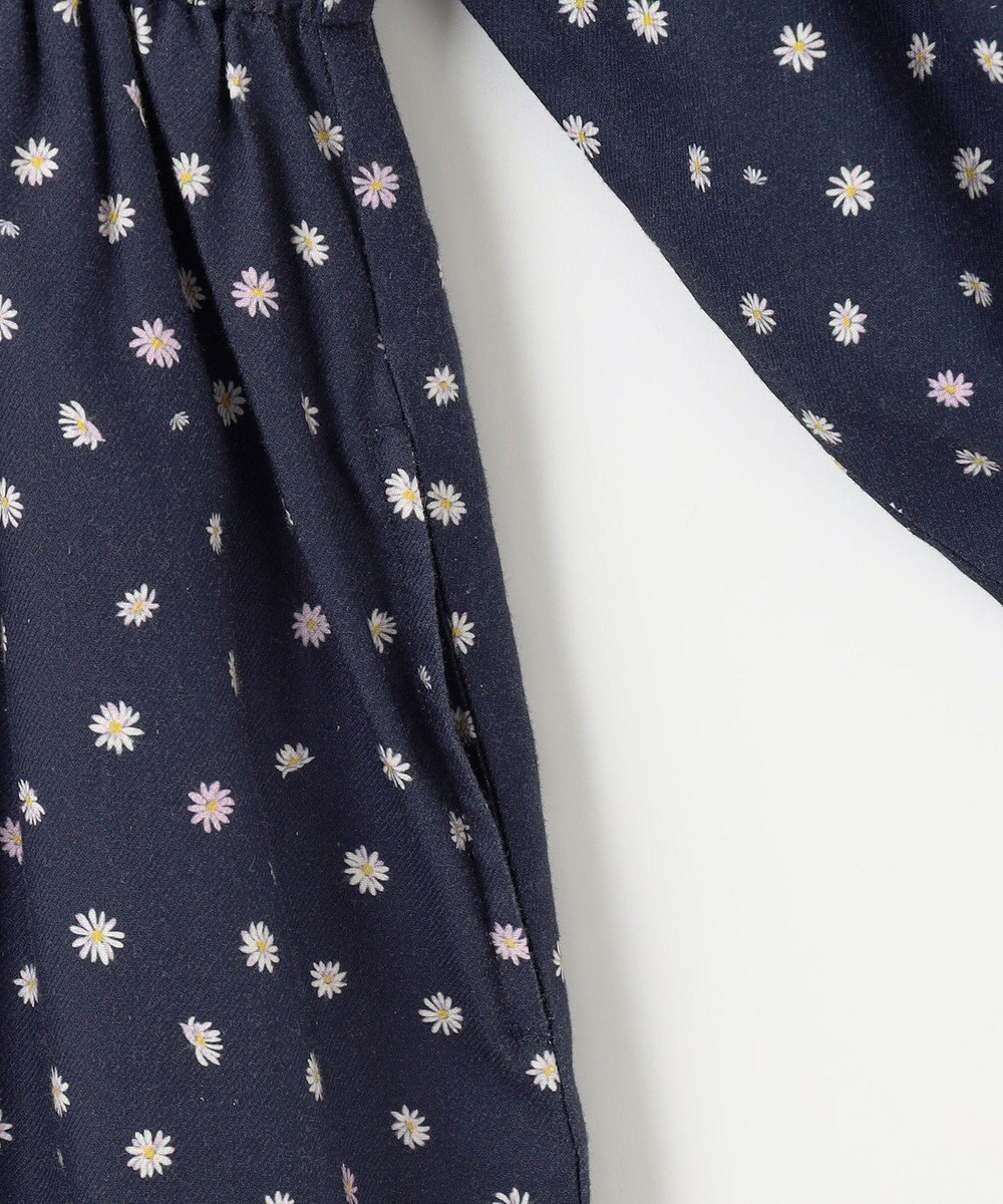 組曲 KIDS 【150-160cm】モノトーン花柄 ワンピース 