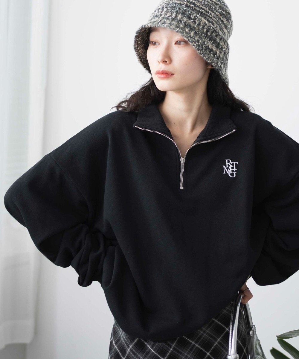 WEGO ハーフジップBIGスウェット 