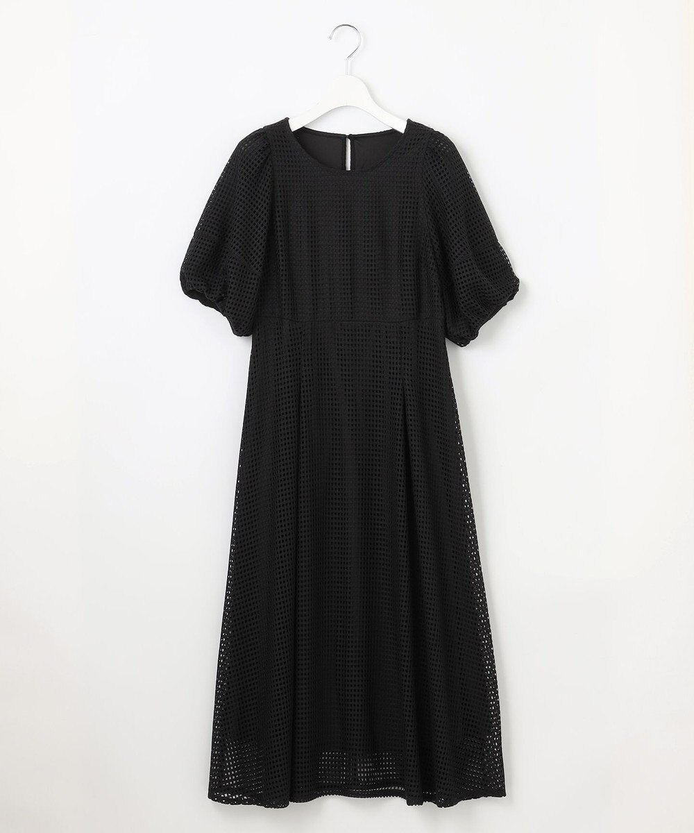 Feroux 【洗える】シアーチェックラッセル ワンピース 