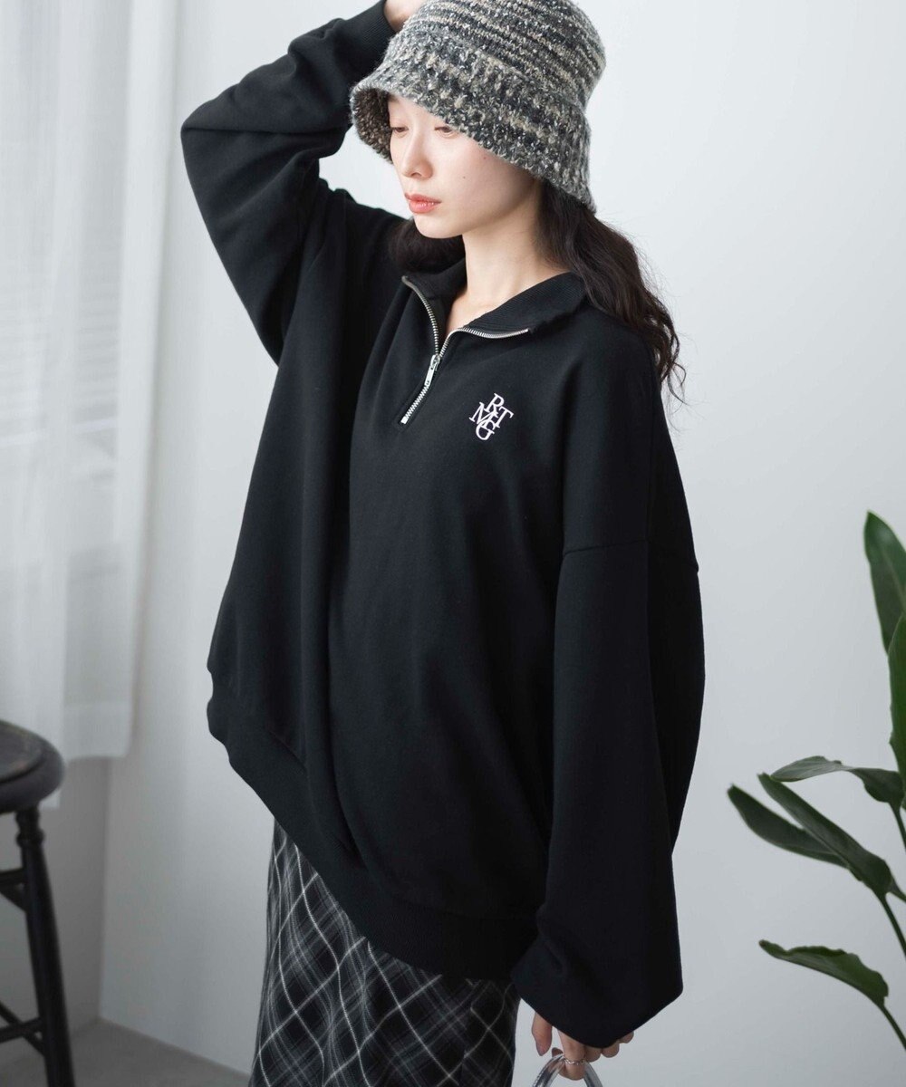 WEGO ハーフジップBIGスウェット 