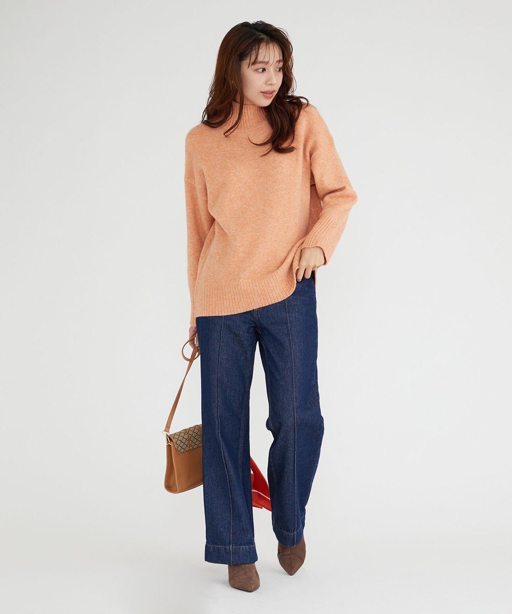 Feroux 【洗える・古畑星夏さん着用】ハイネックニット プルオーバー 