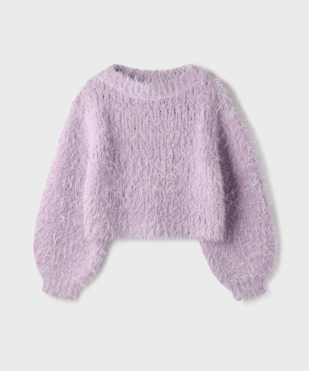 GRACE CONTINENTAL バルキーフェザーニットトップ 