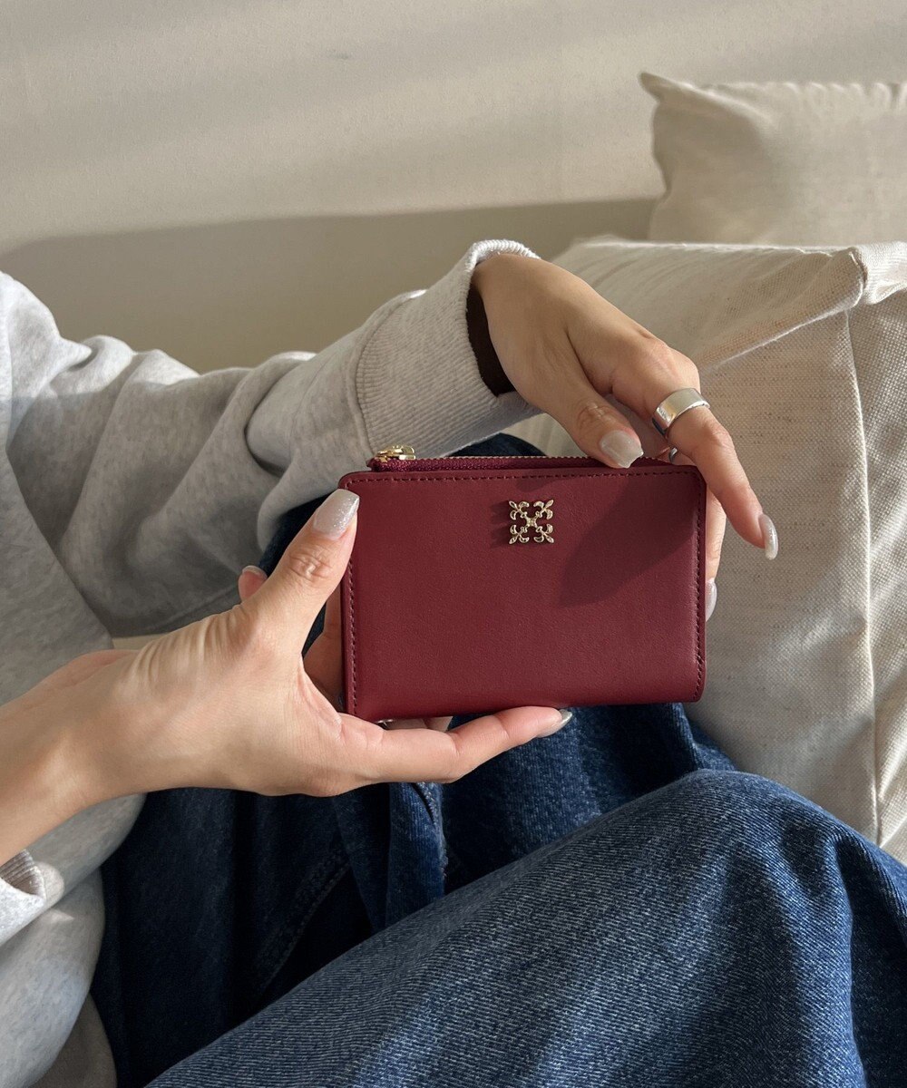 russet ミニモノグラムプレートハーフウォレット(SO-421) 