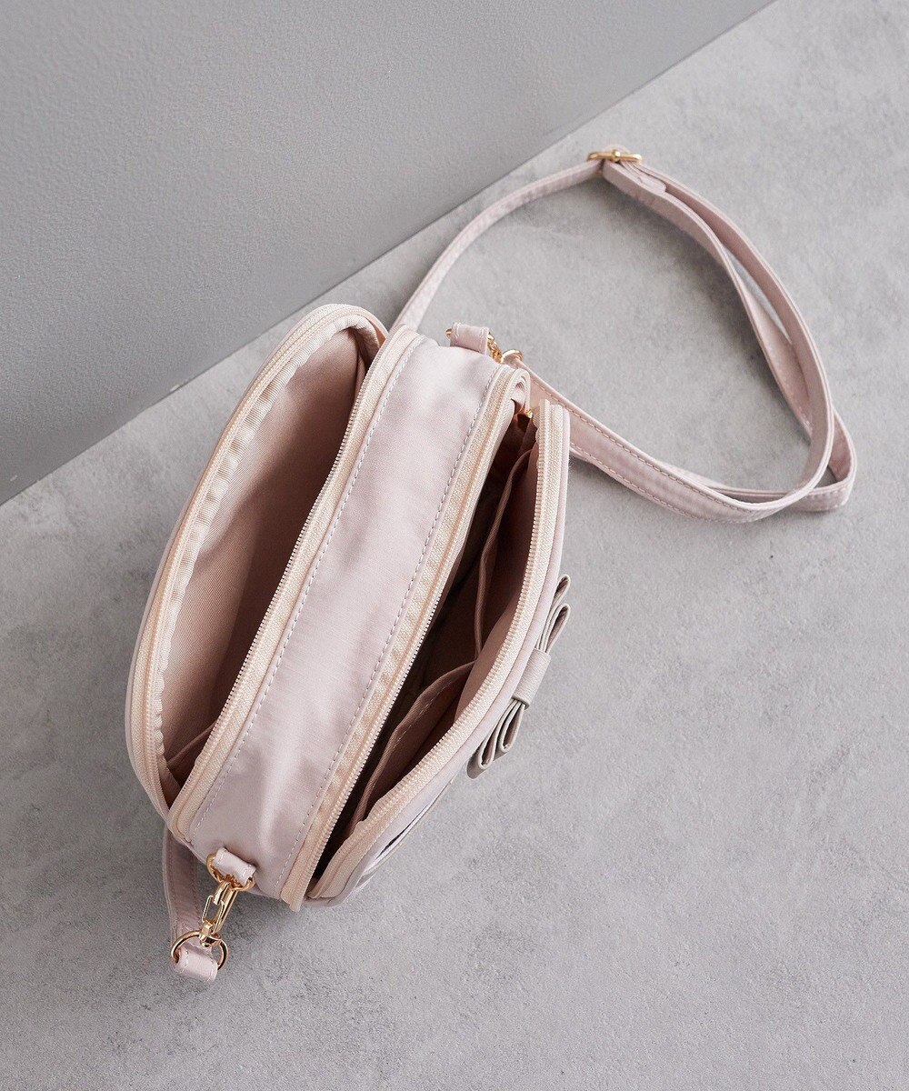 Maison de FLEUR EC限定撥水加工2ルームミニショルダーバッグ 