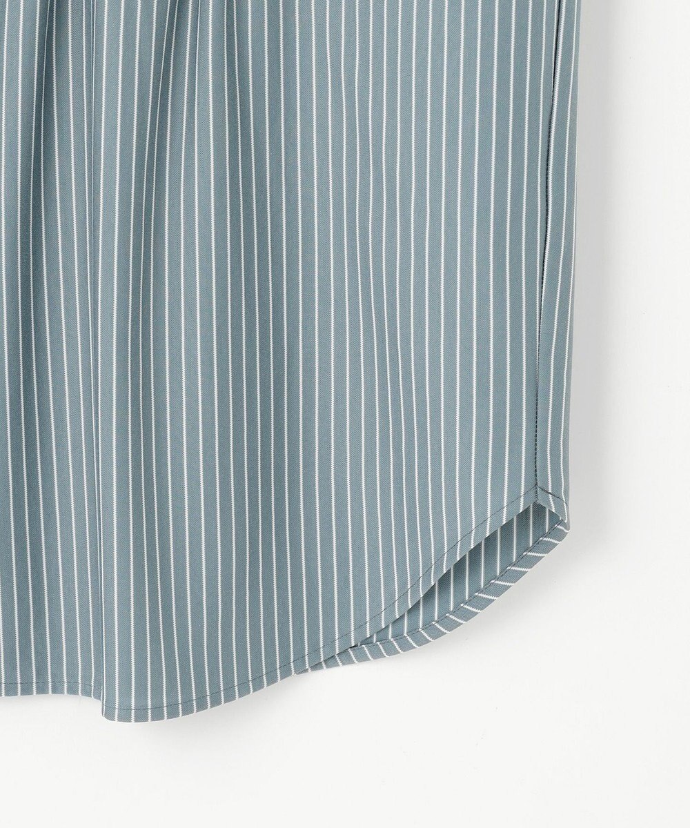 J.PRESS LADIES L ストライプジャージー ピンタック カットソー 