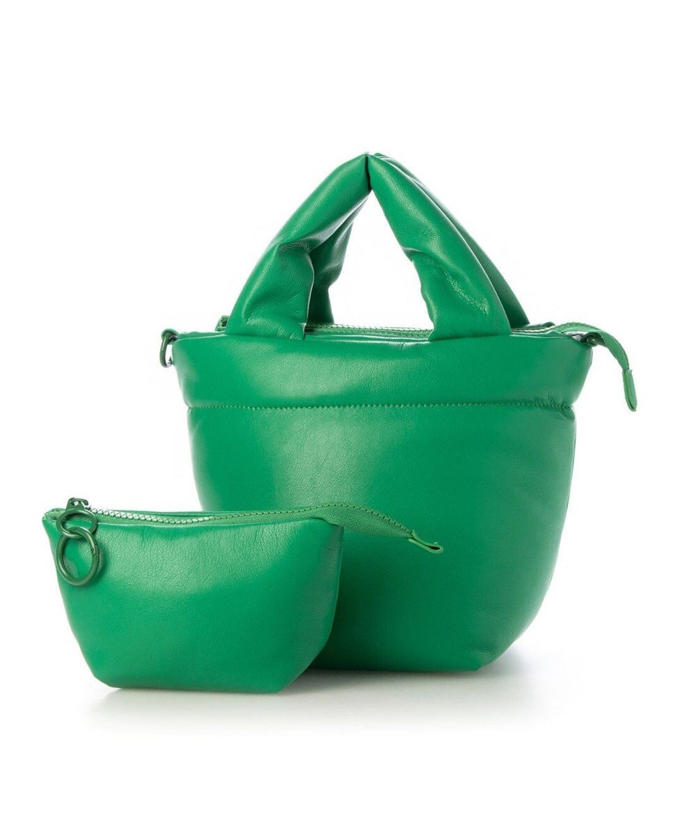 UNBILLION カシュカシュ cachecache / ポーチ付きパファーミニトートバッグ 