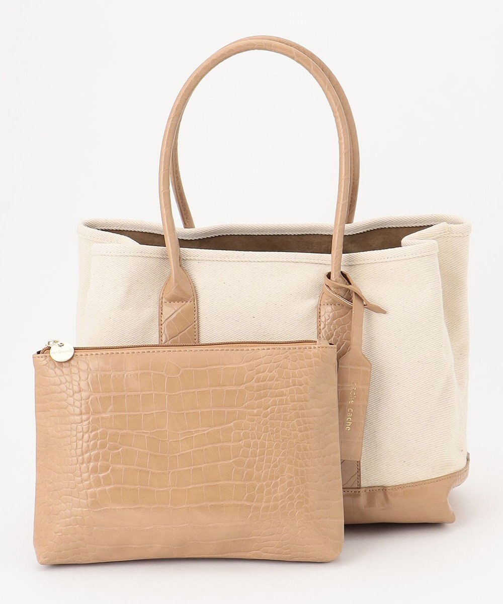 UNBILLION cachecache パーテーションキャンバストートバッグL 