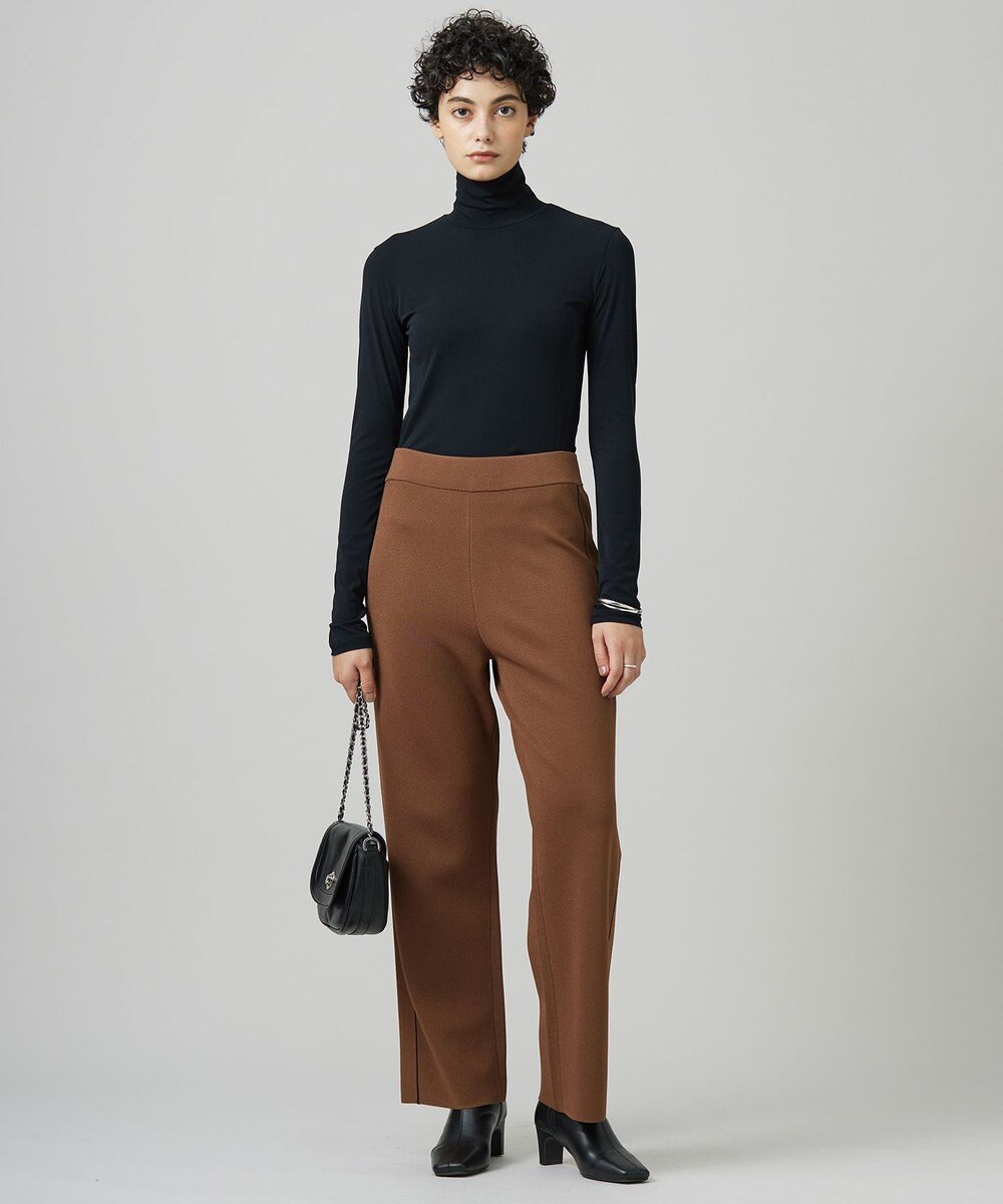 ICB 【洗える】シンセティックダブルフェイス  ニットトラックパンツ 