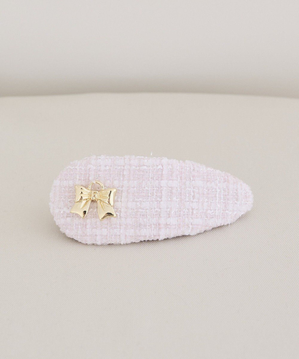 Maison de FLEUR ツイードリボンスリーピン 
