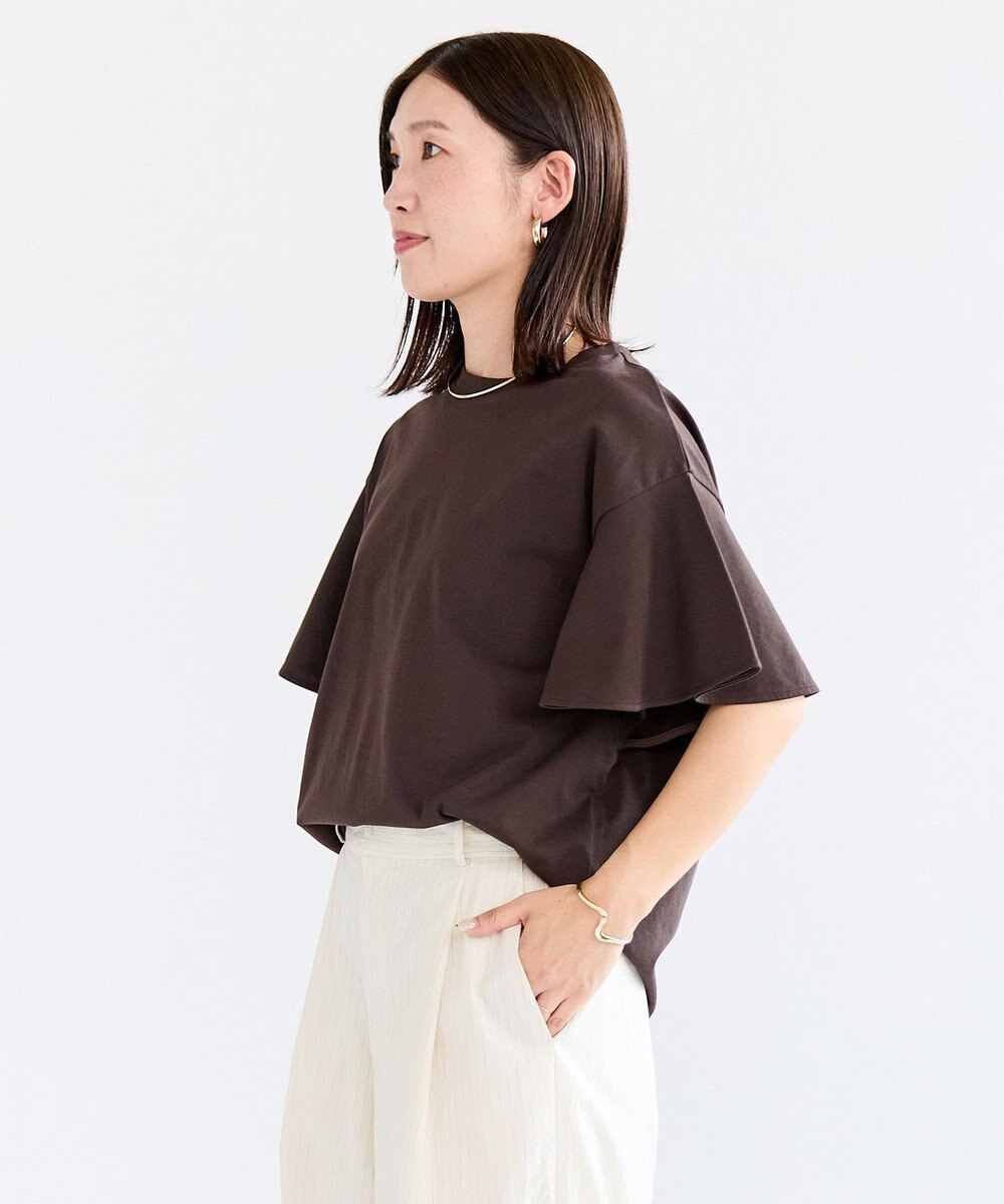 UNFILO フレアスリーブ Tシャツ 