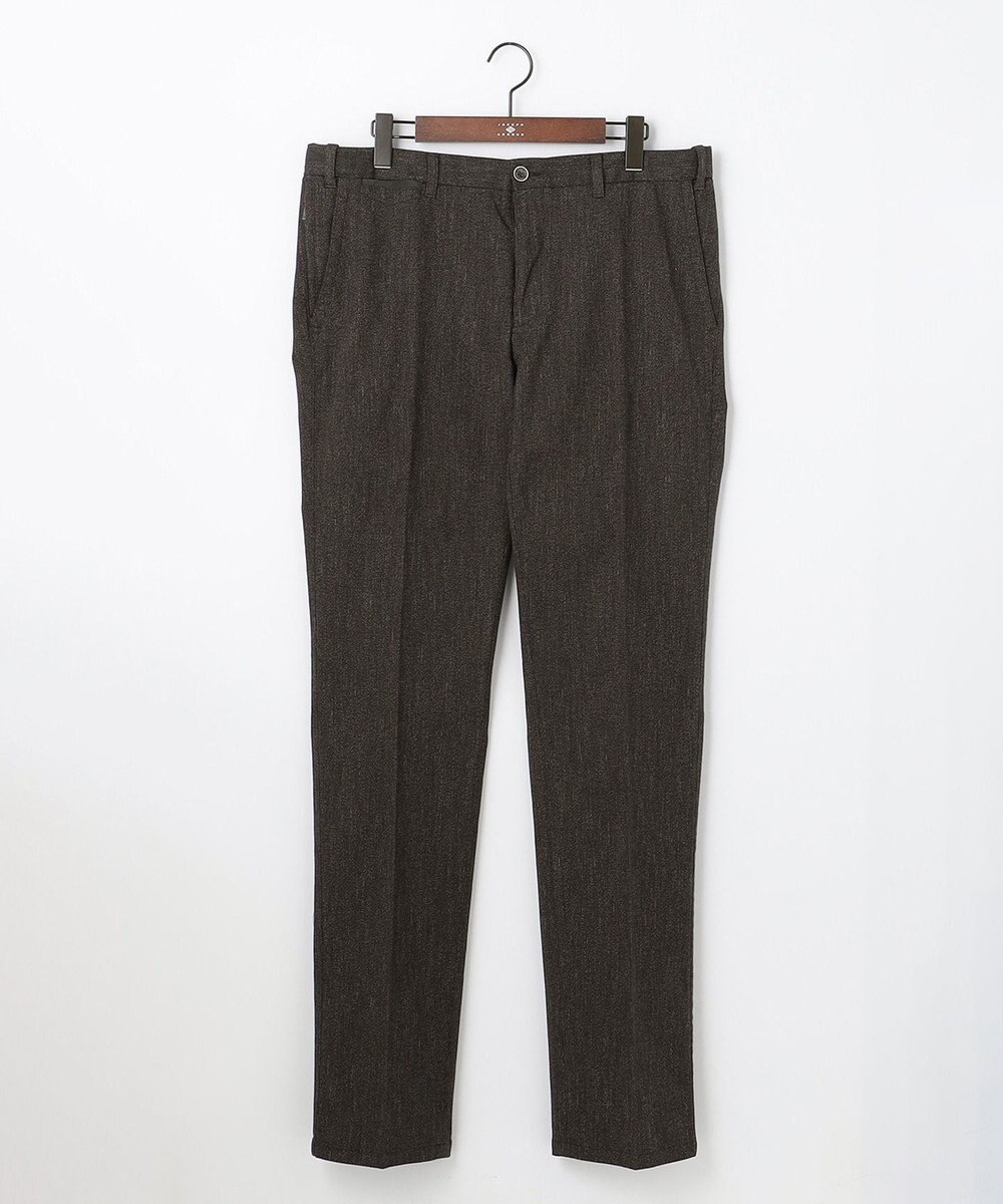 JOSEPH ABBOUD 【キングサイズ・ウエストも伸びる】オーガニックストレッチムリネピケ パンツ 