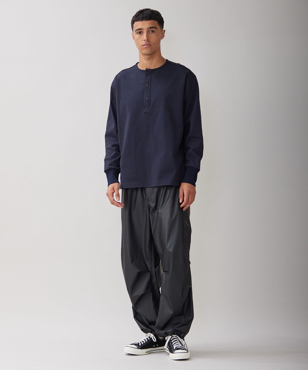 UNFILO MENS コットン ヘンリーネックTEE [23年秋冬商品] 