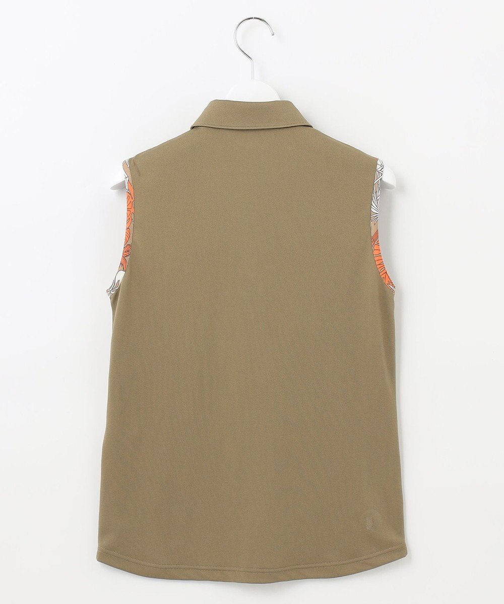 23区GOLF 【WOMEN】【吸水速乾/UVケア】STUDIO FIGLIO アロハ無地 ノースリーブ シャツ 