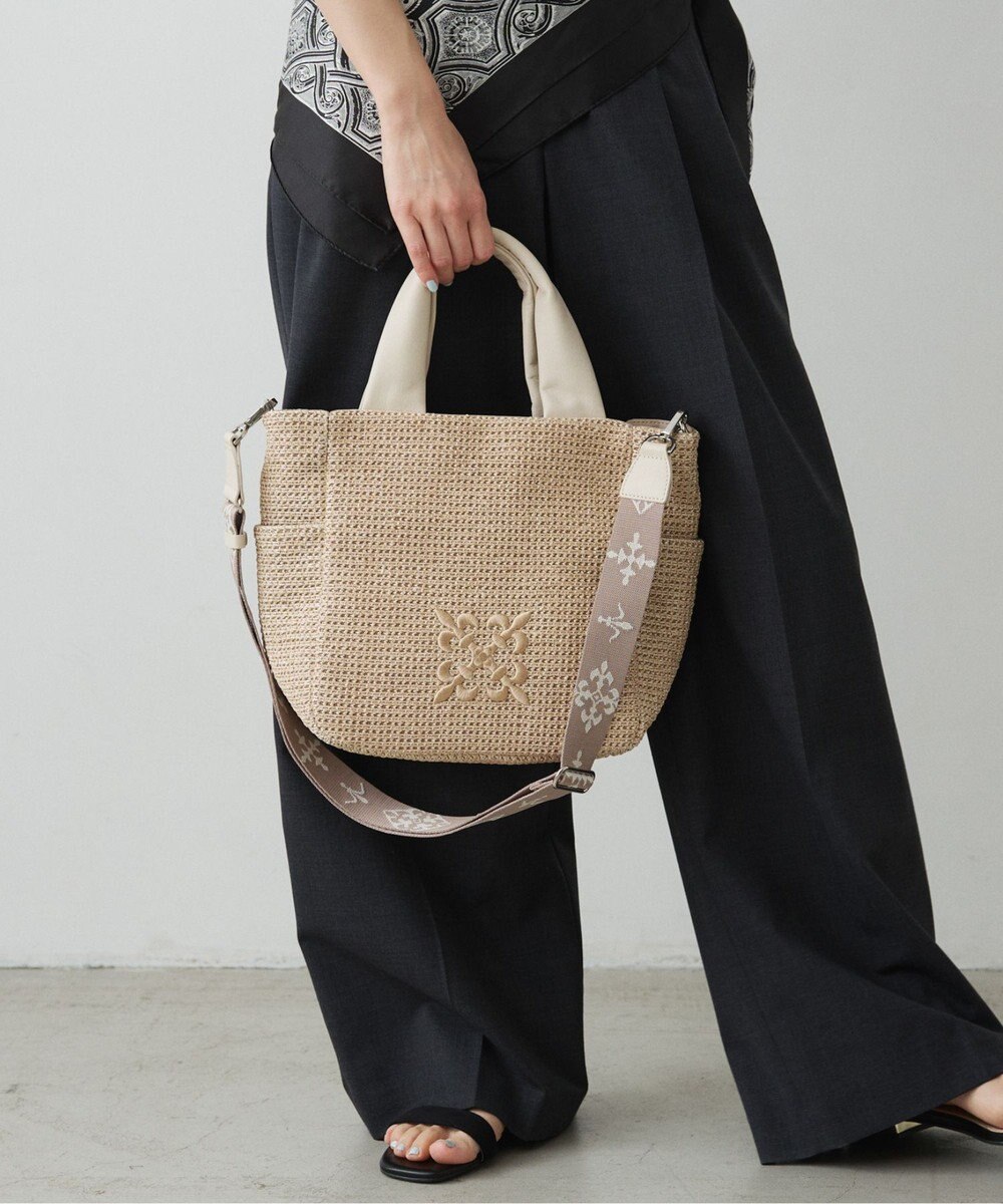 russet ナイロンラフィア2WAYトートバッグ(CE-1711) 