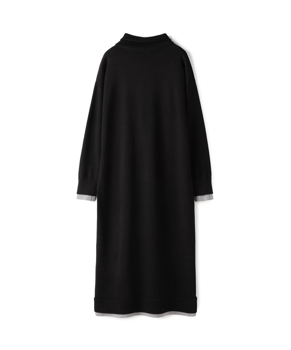 GRACE CONTINENTAL バイカラーストレートニットワンピース 