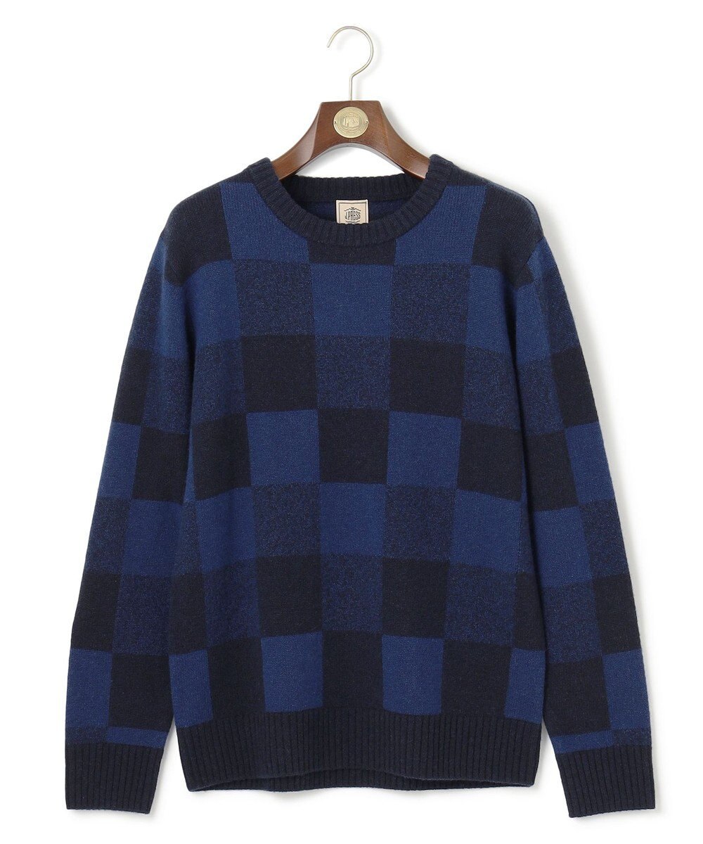 J.PRESS MEN 【Cash Lamb’s Wool】クレイジーパターンニット / クルー 
