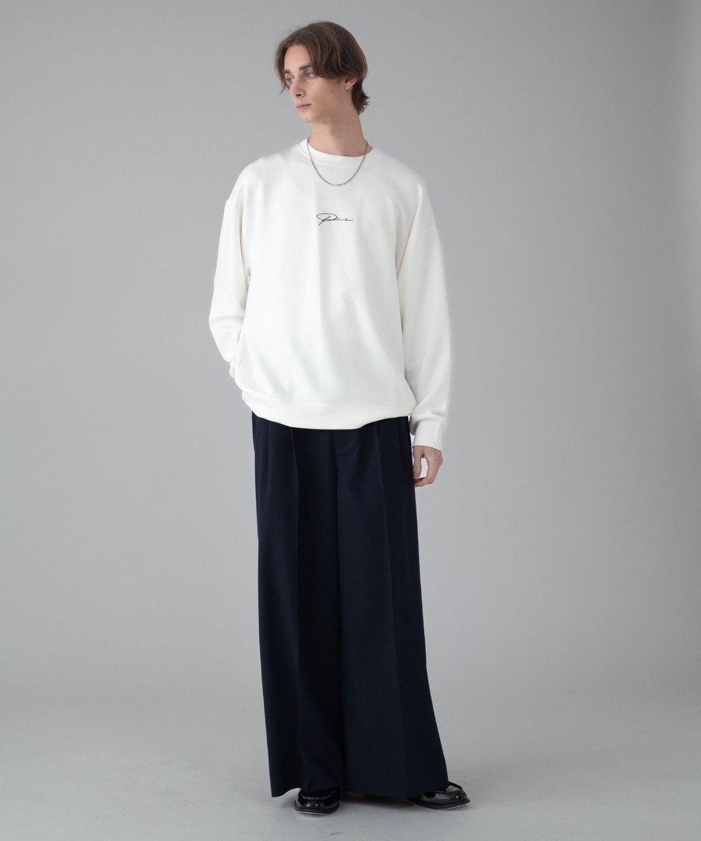 WEGO 【ユニセックス着用ITEM/2点SET/MLサイズ展開】アクセ付きフォトグラフィックプルオーバー 