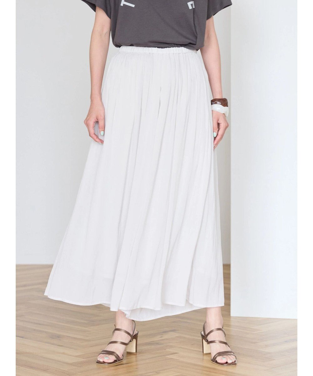 AMERICAN HOLIC エアリーギャザーガウチョパンツ【裏地：接触冷感】 