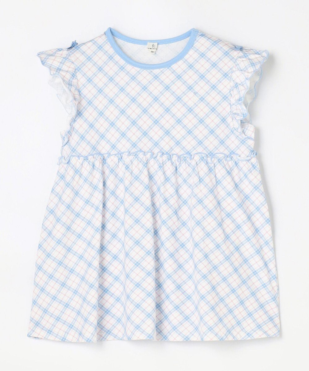 組曲 KIDS 【150-160㎝】 サマーチェックチュニック 