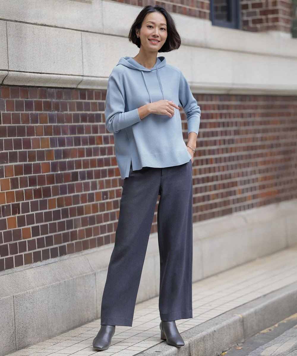 J.PRESS LADIES S Smooth ニット パーカー 