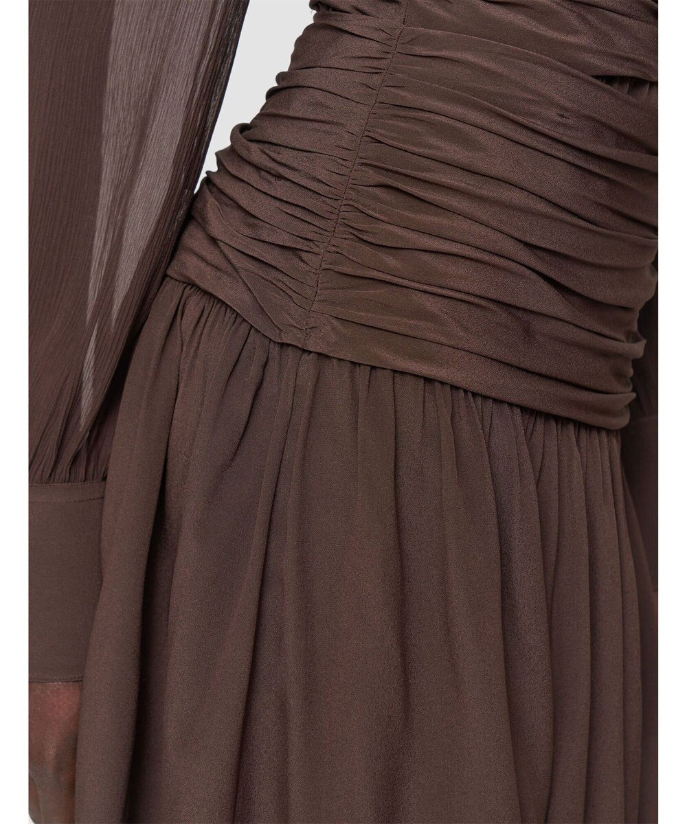 JOSEPH クレープ ド ソワ ミックス　スカート 