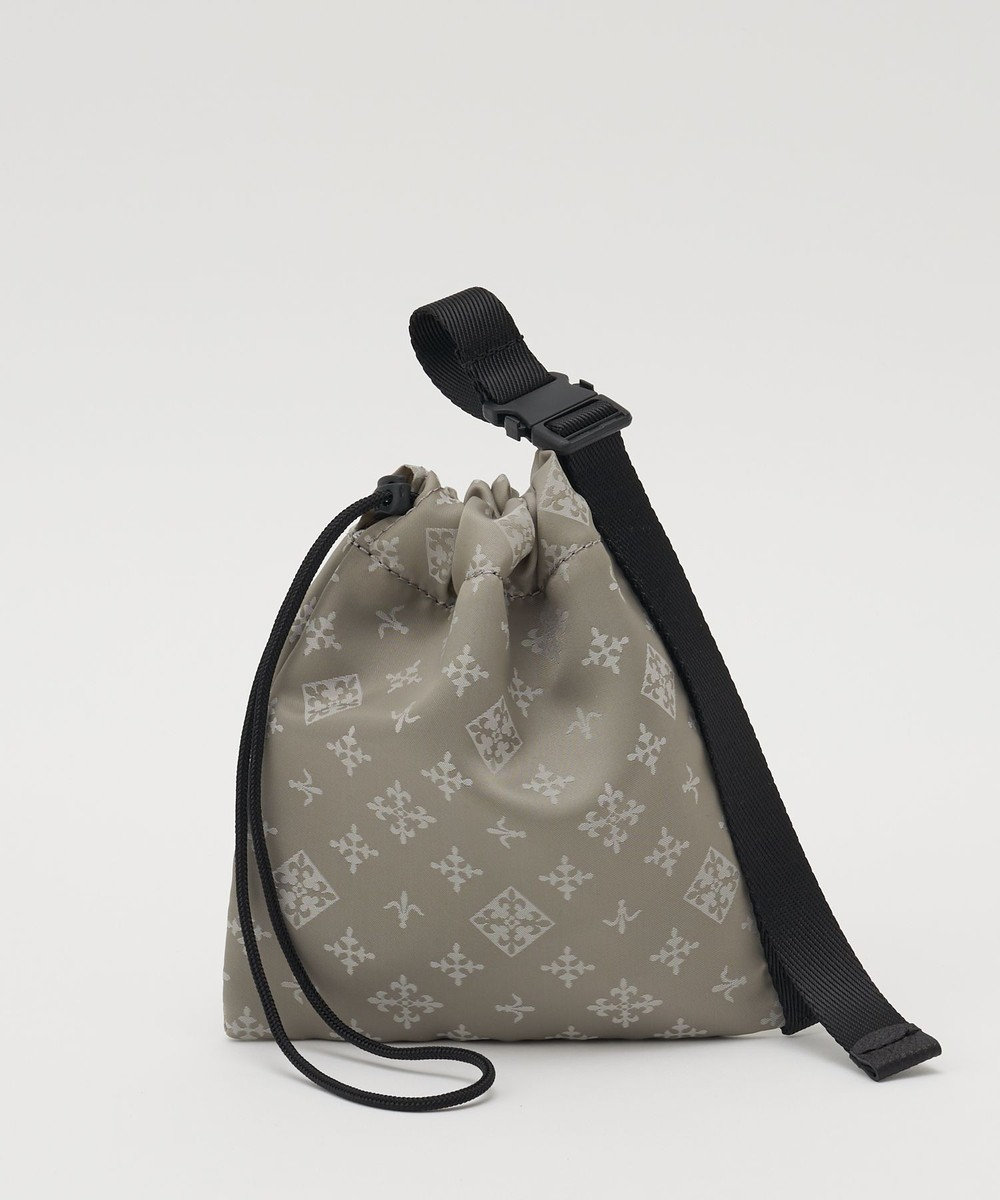 russet ナイロンジャガード巾着ポーチ S(Z-229) 