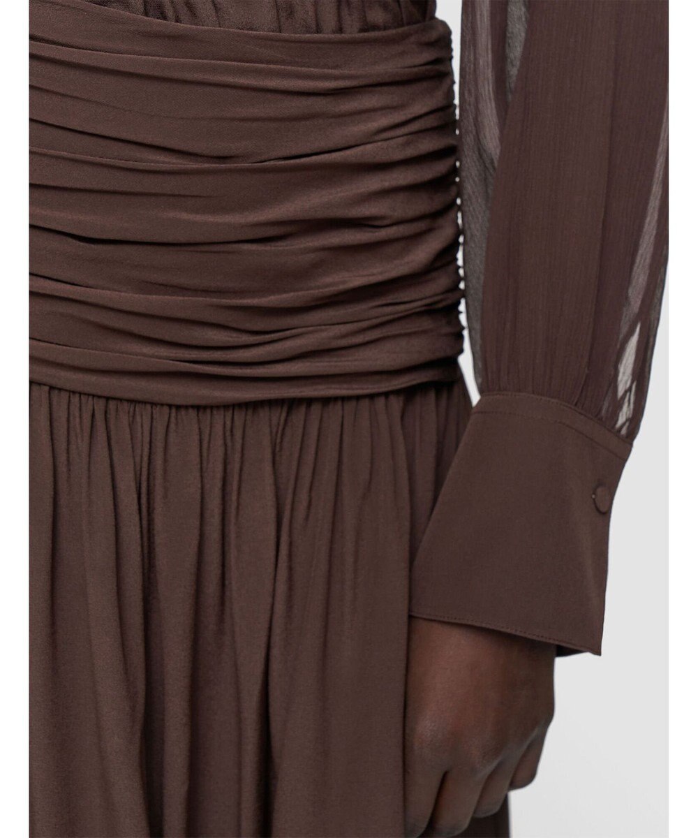 JOSEPH クレープ ド ソワ ミックス　スカート 