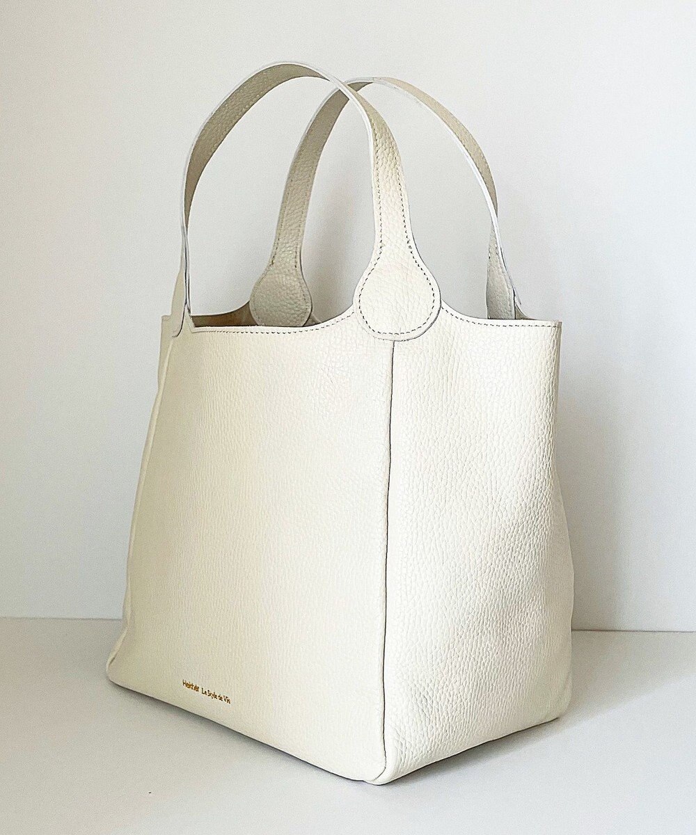 Hekhèr Le Style de Vie 【日本製/セレモニーにも】シュリンクレザー ハンドバッグ medium 