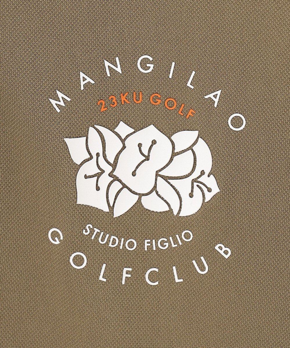 23区GOLF 【WOMEN】【吸水速乾/UVケア】STUDIO FIGLIO アロハ無地 ノースリーブ シャツ 