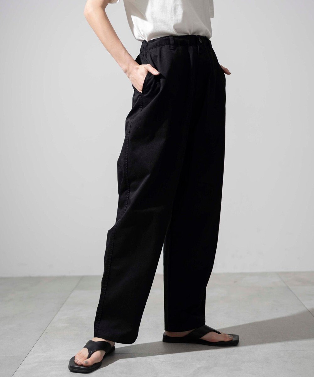 WEGO 【ユニセックス着用ITEM/ウエストゴム/手洗い可】チノイージーワイドパンツ 