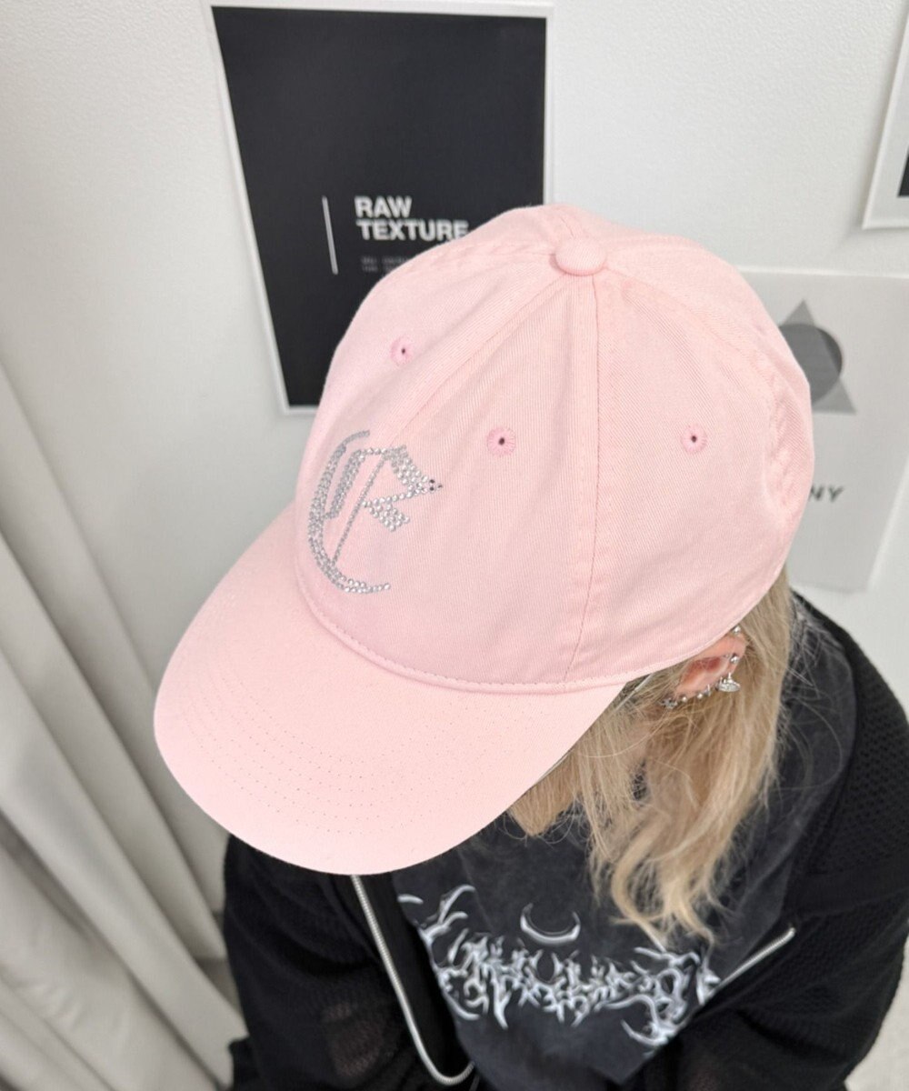 WEGO ラインストーンロゴキャップ 