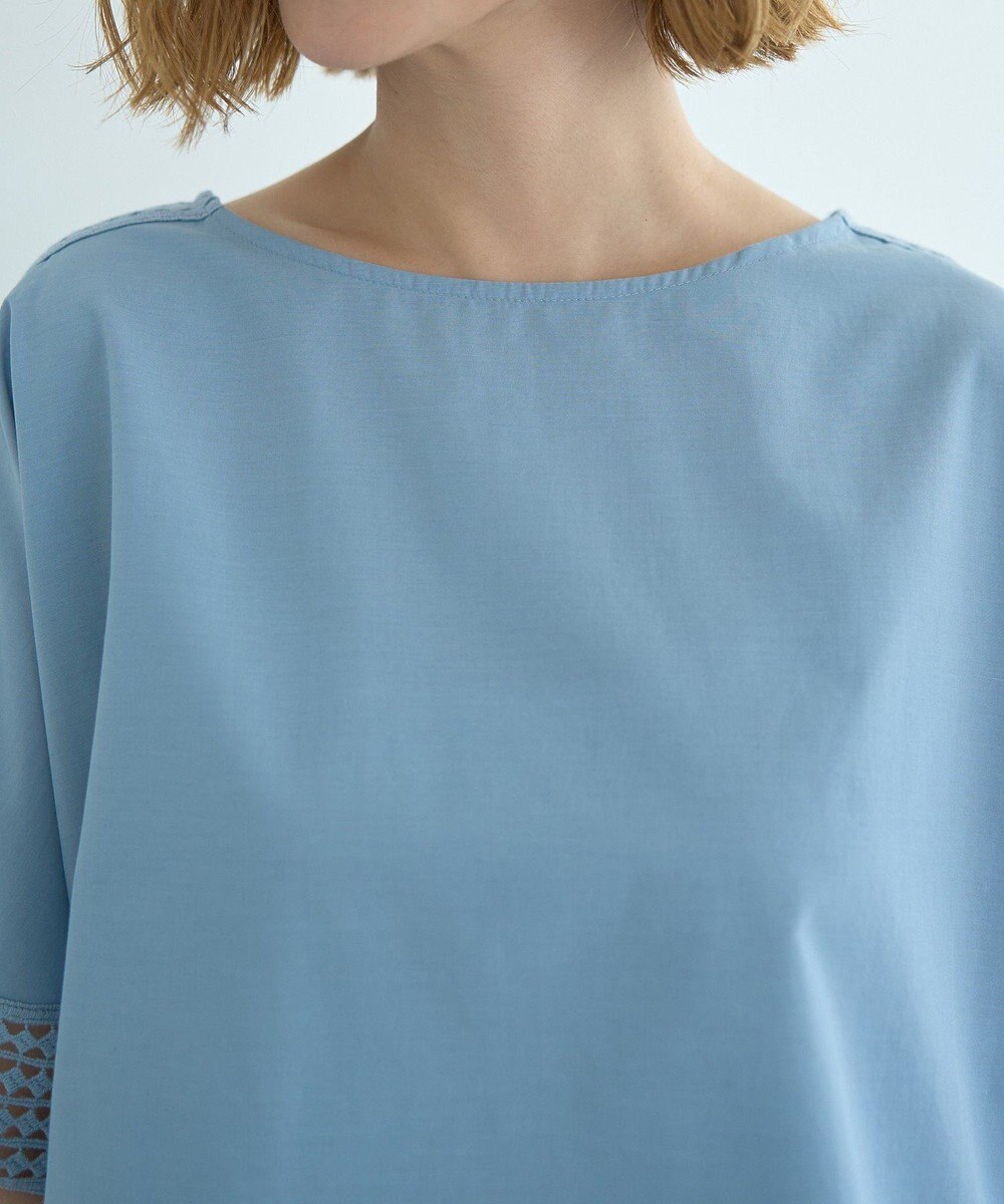 YECCA VECCA レースMIXドルマンブラウス 