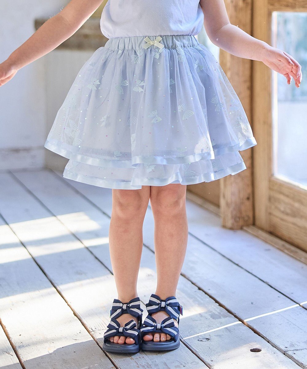 ANY KIDS リボン チュールスカート 