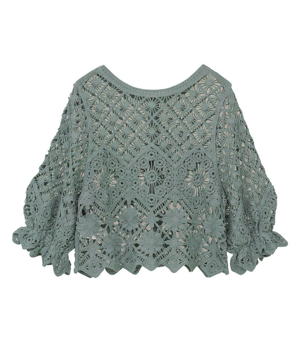 Green Parks ・ＳＵＧＡＲ　ＳＰＯＯＮ　２ｗａｙクロシェカーディガン 