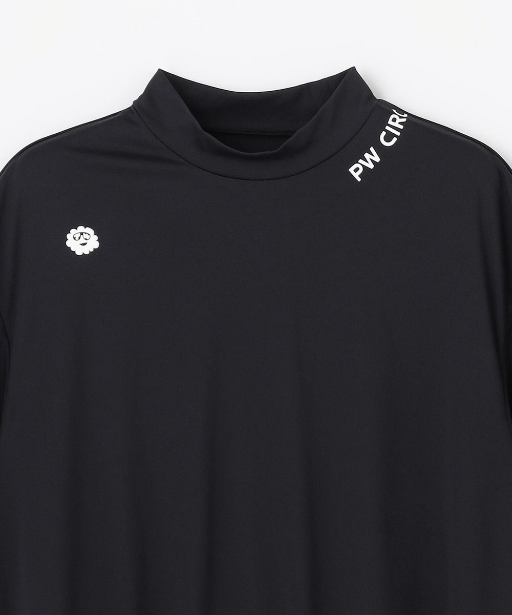 PW CIRCULUS 【WOMEN】パフスリーブメッシュコンビ モックネックT ゴルフウェア レディース 