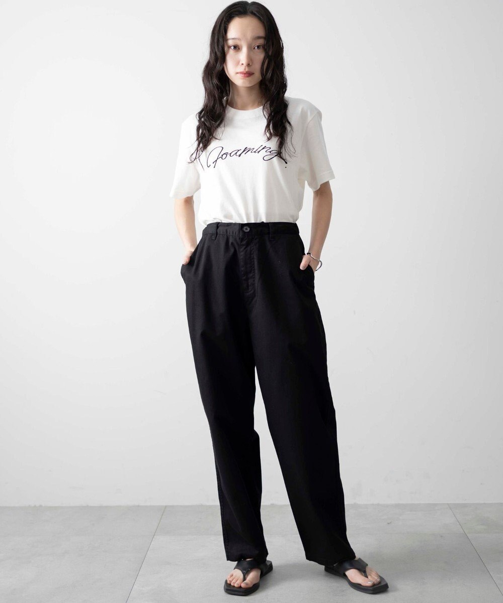 WEGO 【ユニセックス着用ITEM/ウエストゴム/手洗い可】チノイージーワイドパンツ 