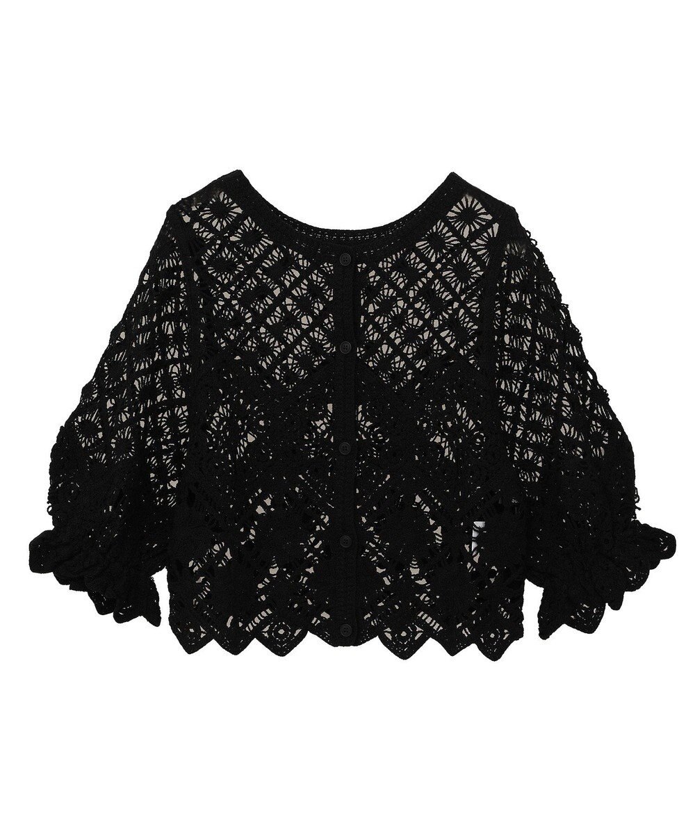 Green Parks ・ＳＵＧＡＲ　ＳＰＯＯＮ　２ｗａｙクロシェカーディガン 