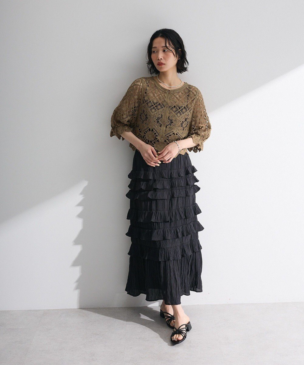 Green Parks ・ＳＵＧＡＲ　ＳＰＯＯＮ　２ｗａｙクロシェカーディガン 