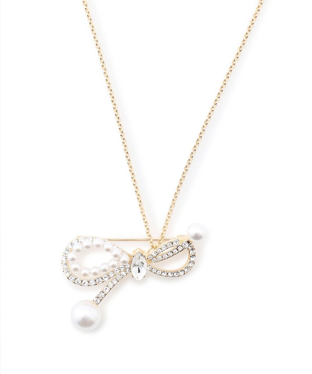 TOCCA 【八木アリサさん着用】SHAKE RIBBON 2WAY BROOCH NECKLACE ブローチネックレス 