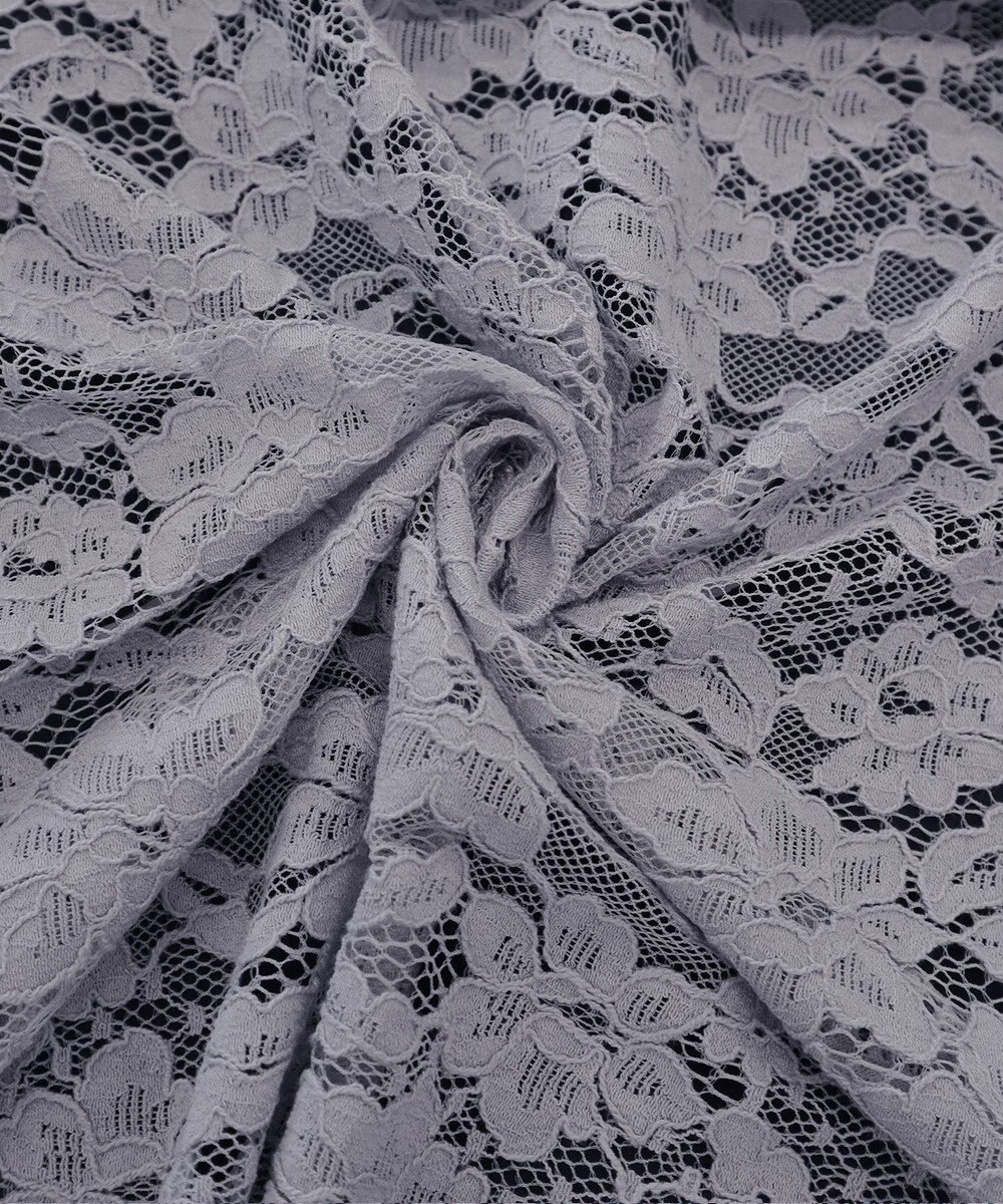 Tiaclasse 【洗える】スカラップレースチュニックブラウス 