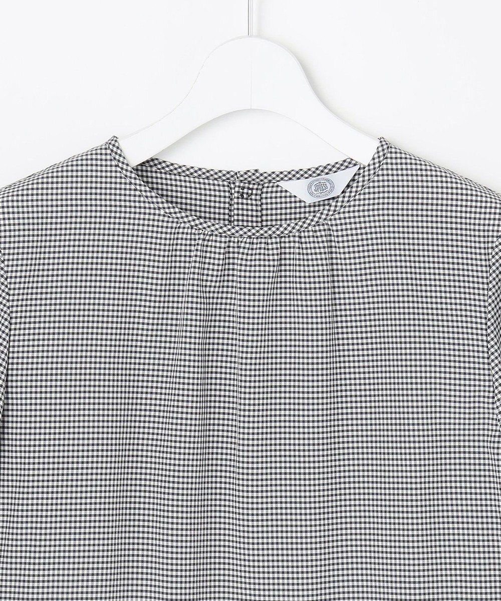 J.PRESS LADIES L 【一枚で着映え】アセVisギンガム ギンガム ブラウス 