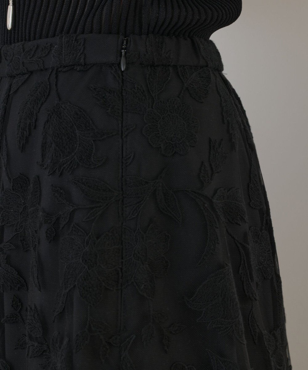 GRACE CONTINENTAL エンブロイダリーフレアスカート 