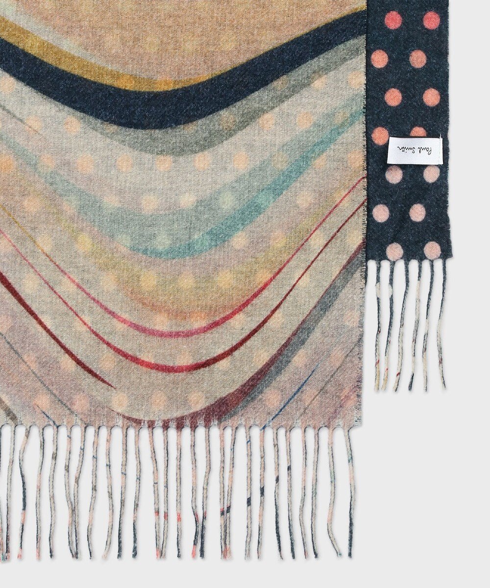 Paul Smith Swirl リバーシブル スカーフ 