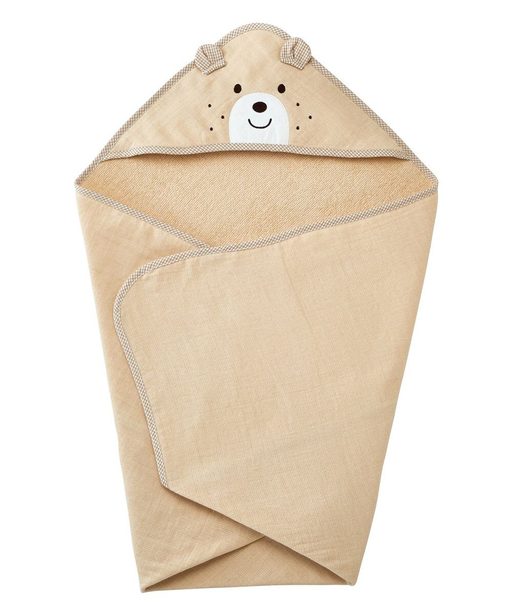 MIKI HOUSE HOT BISCUITS ベビーバスタオル＆スタイギフトセット【BOX付き】 