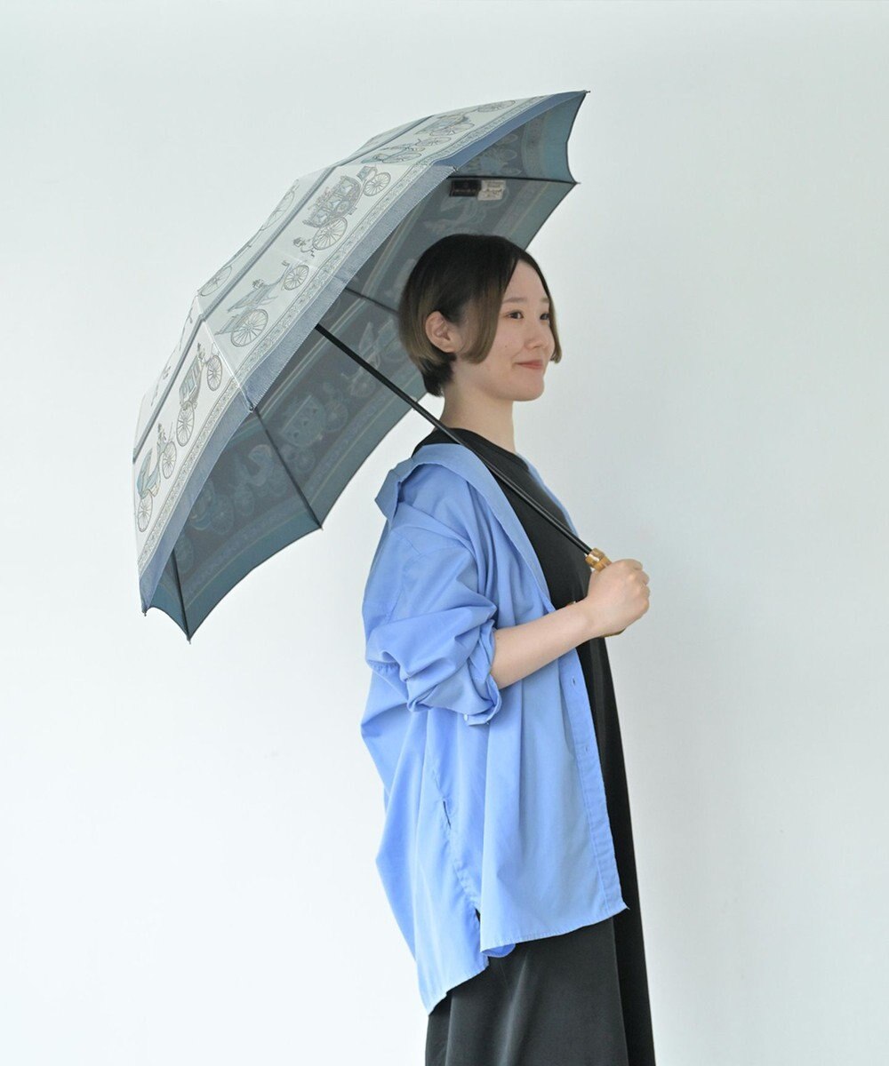 Marca Umbrella of Yokohama 晴雨兼用折りたたみ傘 (馬車行列) 日傘 