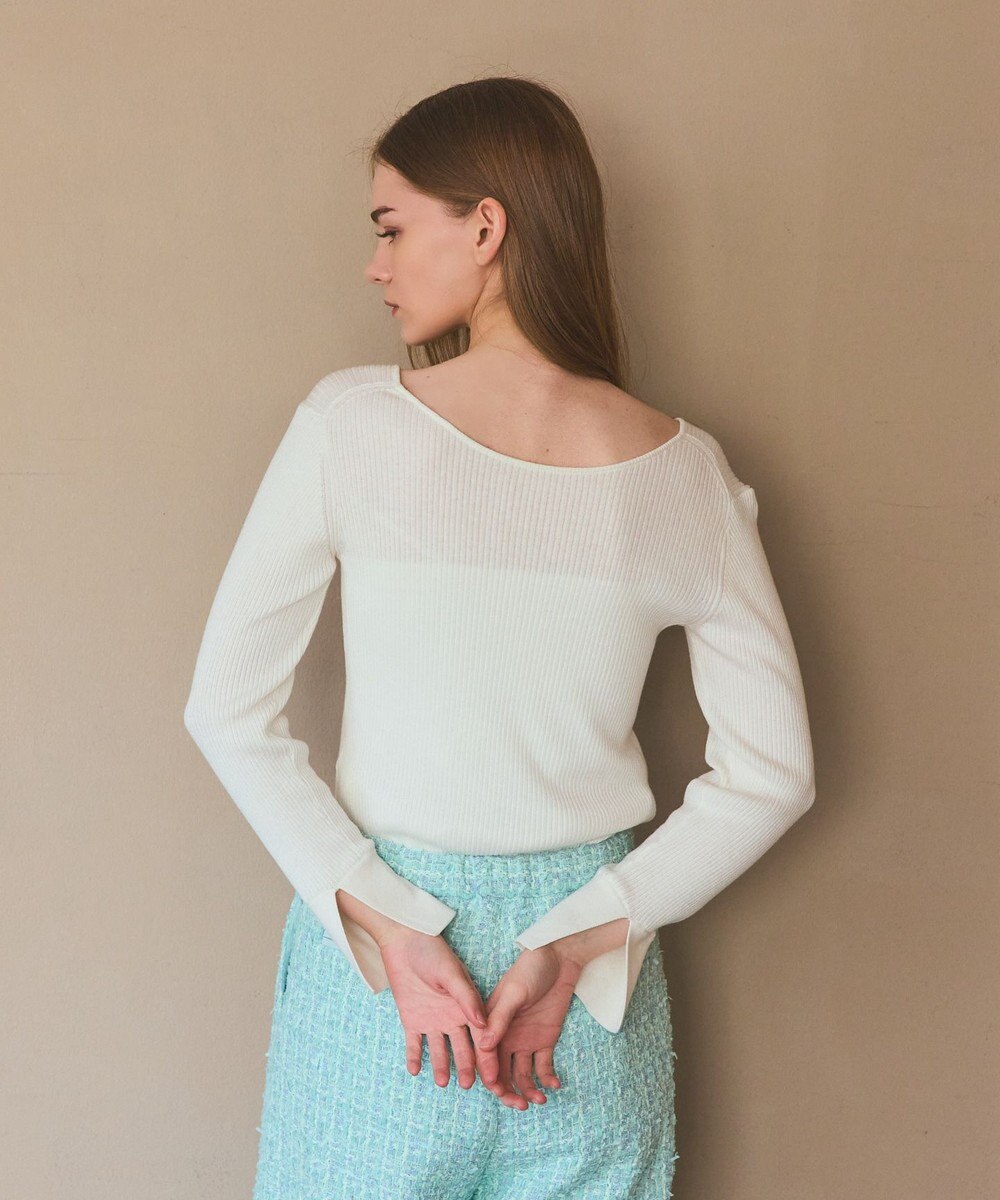 GRACE CONTINENTAL 綿カシミヤインナートップ 